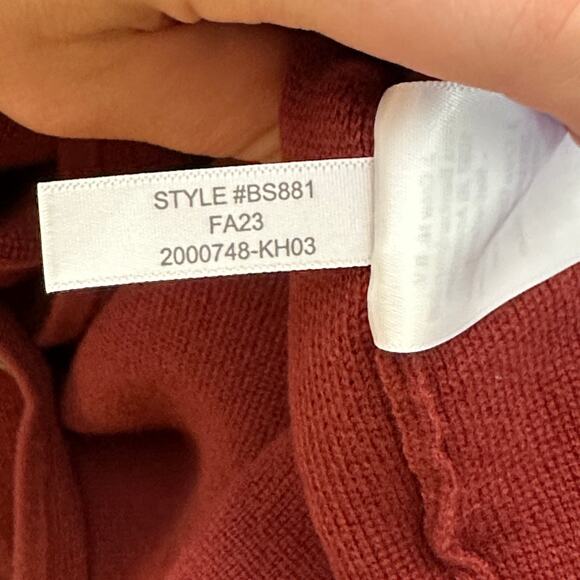 J. CREW Two Button Sweater Blazer Toasted Red Sz M {3P10} - Picture 7 of 7